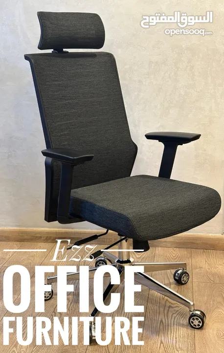 كراسي مكتب وكراسي استقبال بأحدث التصميمات من شركة ezz office furniture