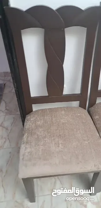 ‏ثمان كراسي تفصيل جديد و خشب جديد