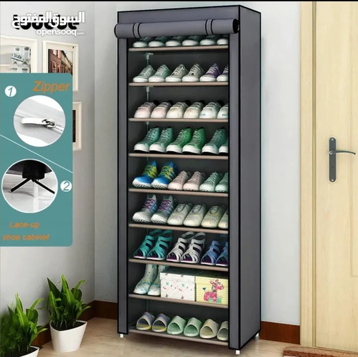 رف تخزين الأحذية المحمول - portable shoe storage rack