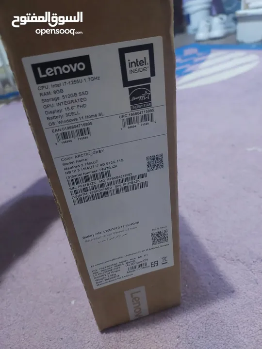 لاب توب لينوفو (Lenovo)   IdeaPad 3 جديد في الكرتونه
