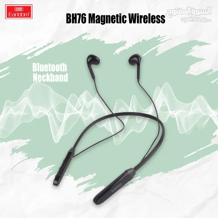 Earldom BH76 Magnetic Wireless. Headset Bluetooth Neckband