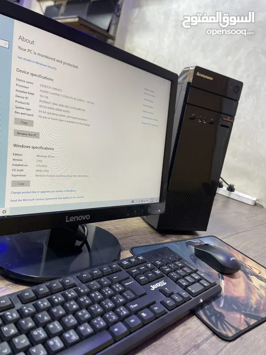 PC Core i7 RAM 16 مع شاشة كبيره  22 انش اصليه كامل مكمل