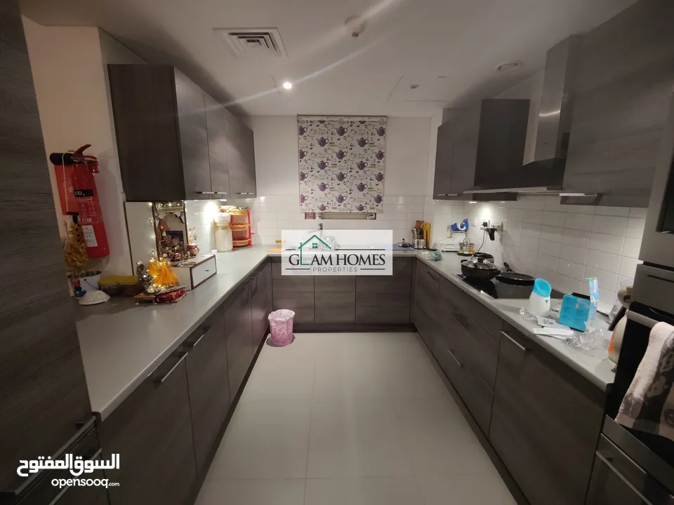 Chic apartment for sale in Al Mouj at a stunning location Ref: 416H