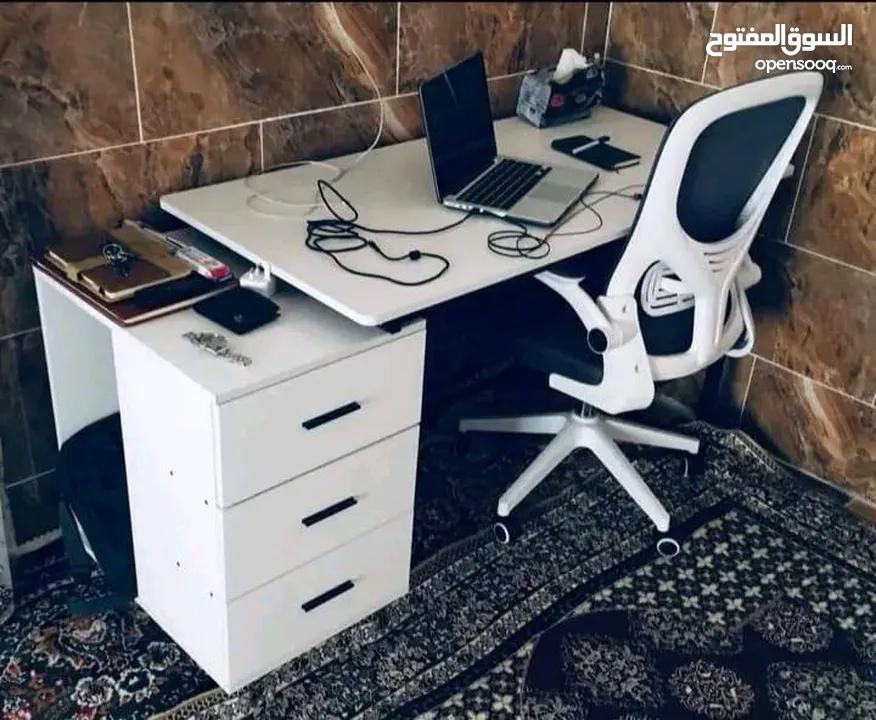 مكتب أبيض مع ادراج قابل للتمدد بسعرر مغري جداا ،، للطلب عبر رقمي الوتس