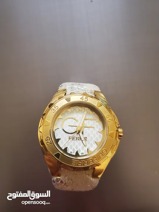 ساعة يد نسائية من جيانفرانكو فيري مطلية بالذهب ستانلس ستيل/Gianfranco Ferre Gold Plated