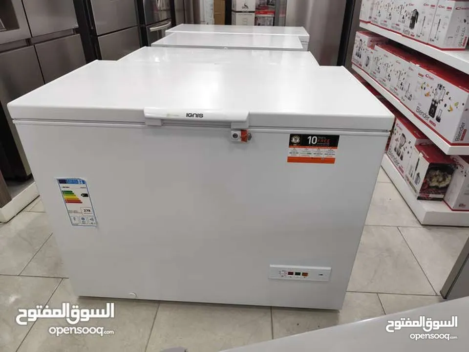 فريزر عامودي و بطح 150 A+ لون سلفر وأبيض شامل توصيل مجانا بأقل سعر بالمملكه