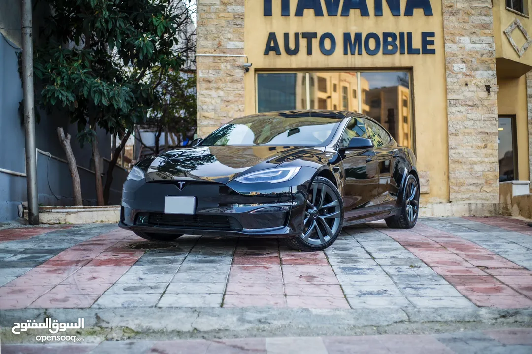 Tesla Model S-PLAID 1020hp مديل 2021 بحاله الوكاله من الداخل والخارج