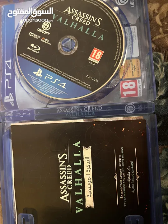 لعبتين red dead redemption 2 & assassin's creed valhalla للبدل