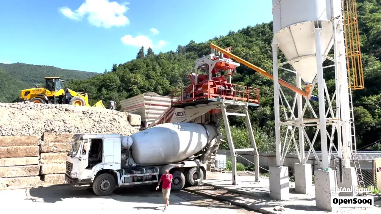 محطة خلط خرسانة متنقلة للبيع من المصنع مباشرة – جاهزة للتسليم من المخزون