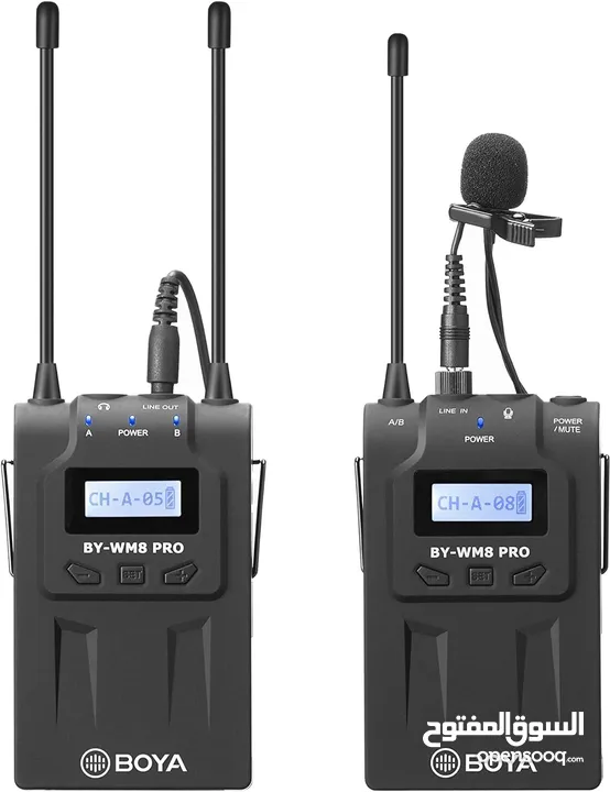 ميكرفون كاميرا  Wireless Microphone BOYA BY-WM4 PRO