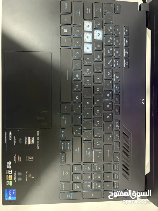 Gaming laptop Asus tuf dash f15 لابتوب ألعاب قوي جدا بمواصفات عالية