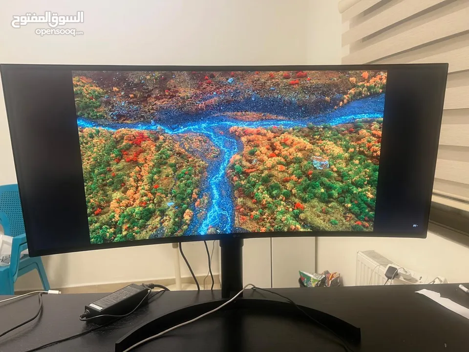 شاشة LG 34 inch curved 4k HDR IPS panel Monitor