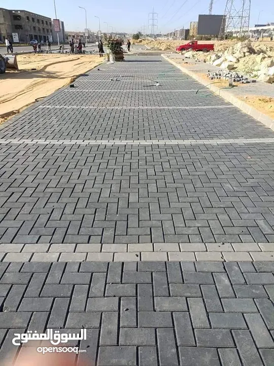 تركيب انترلوك وبندوره