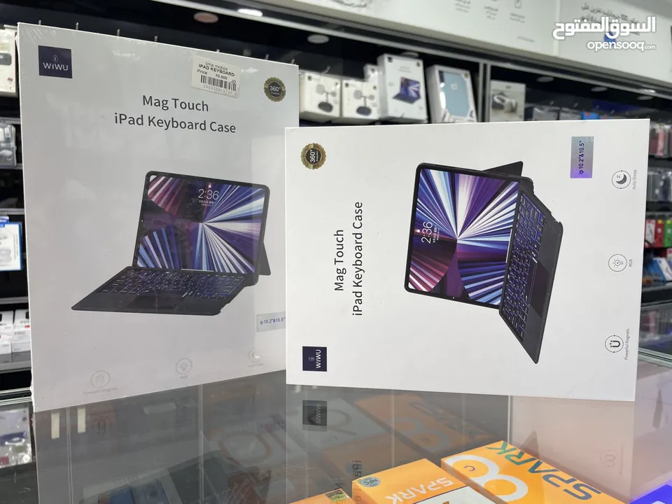 WIWU IPAD KEYBOARD CASE MAG    كيبورد ويوا المطابق لمواصفات كيبورد ابل TOUCH