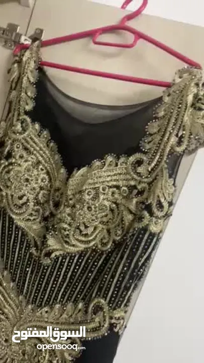فستان سهره لون اسود مستعمل مره وحده فقط