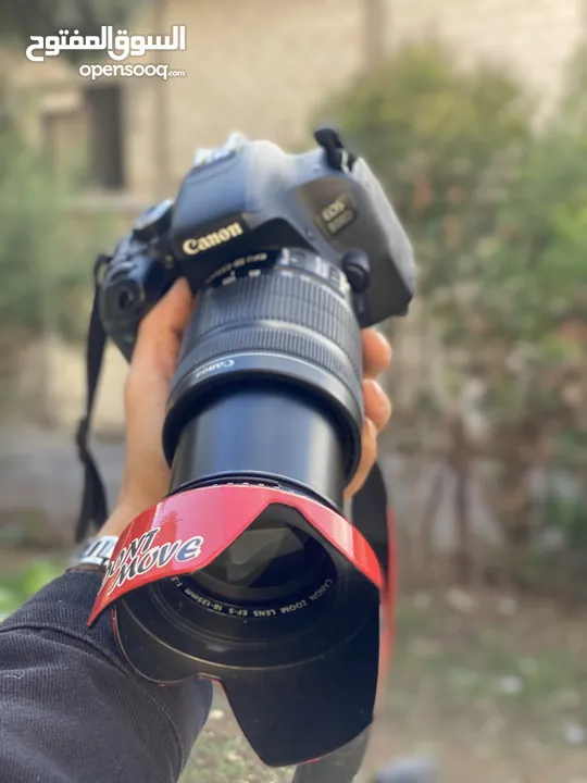 كاميرا كانون 800D توب نظافه للبيع مع عدستين