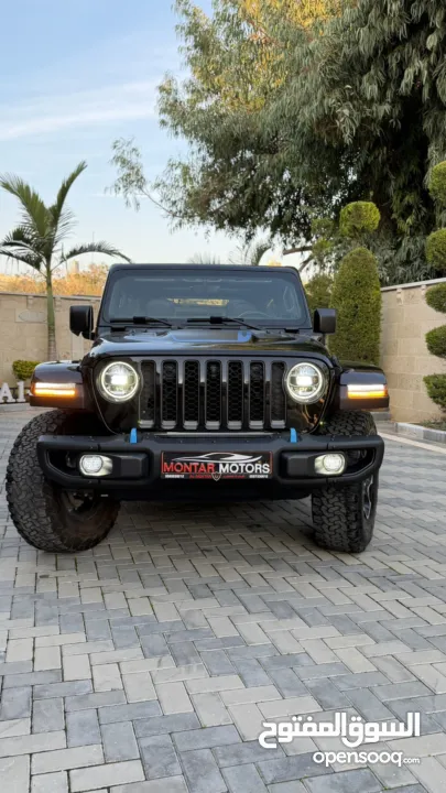 جيب رابيكون ترخيص 2022 محرك 2000 هايبرد plugin/يقطع على الشحنه 30 كيلو 375 حصان