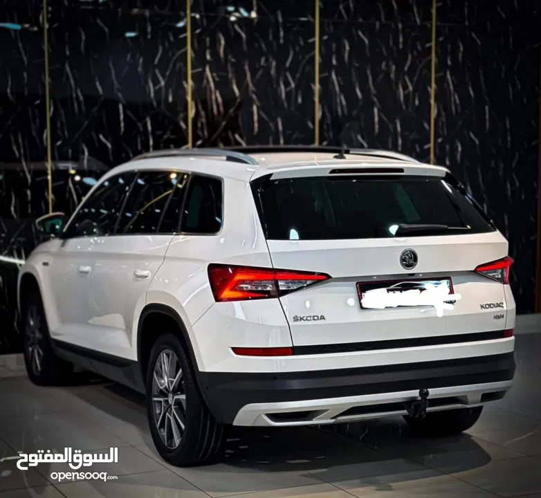 سكودا كودياك ترخيص 2019 مختم بالكامل فل الفل مع فتحة سقف بانوراما