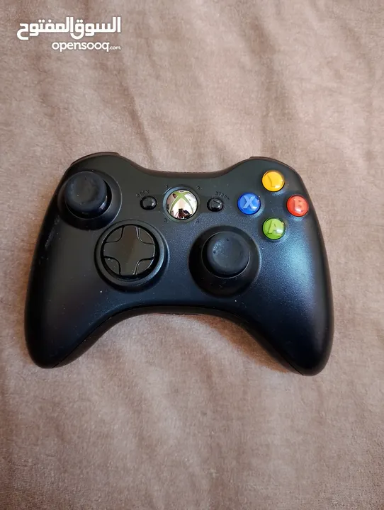 يد تحكم Xbox 360 لاسلكية أصلية (لون اسود)