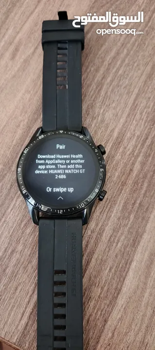 سماعة وساعة هواوي الاصليه لون اسود huawei freebids 4i huawei smart watch gt 2
