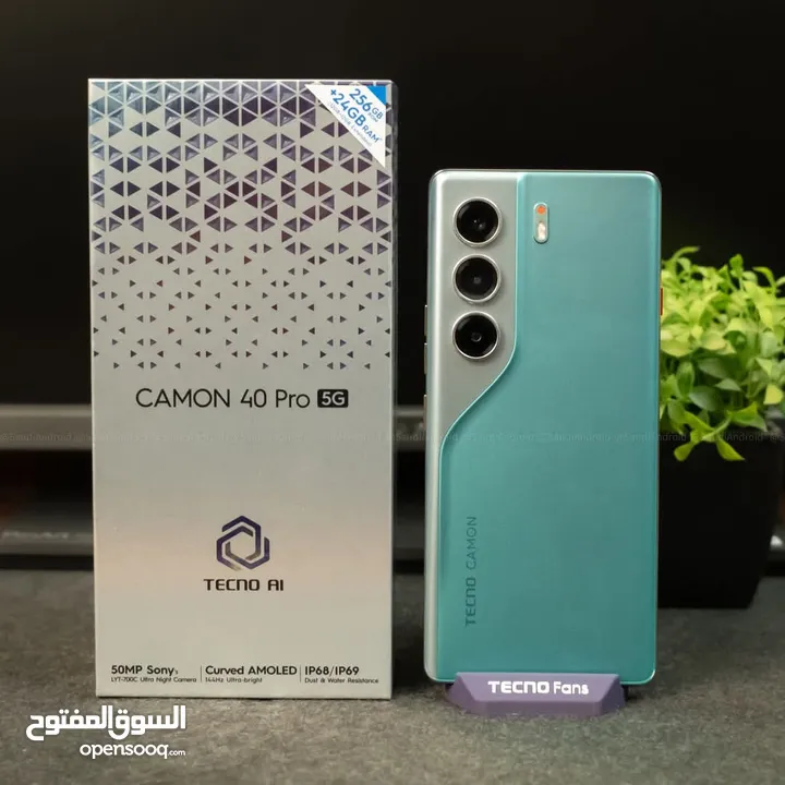 جهاز جديد Kamon 40 pro 5G رام 24 جيجا 256 مكفول سنة متوفر توصيل