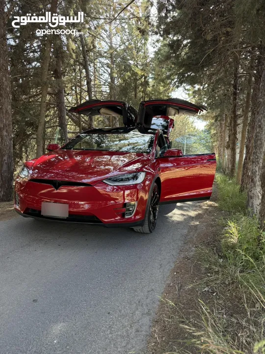 Tesla model X dual motors-long range plus    2020 تسلا X موديل 2020 بطاريه اكبر حجم  قابله للبدل