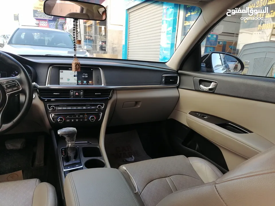 كيا اوبتيما KIA Optima 2017 لون اسود بحالة الوكاله استخدام شخصي البيع كاش