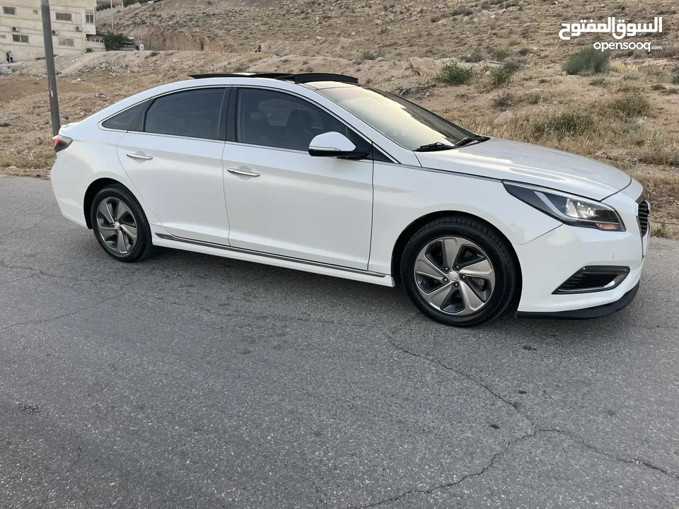هونداي سوناتا فل كامل لمتد كرت ابيض 7 جيد
