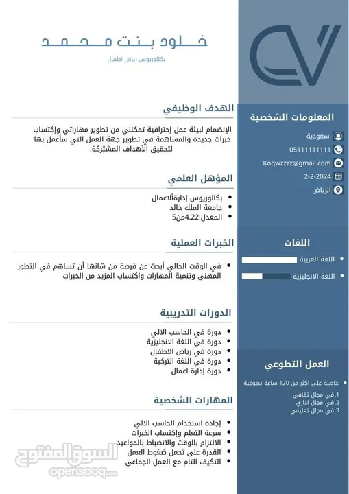 هل ترغب في الحصول على وظيفة أحلامك؟ دعني أساعدك في كتابة سيرة ذاتية احترافية ومميزة