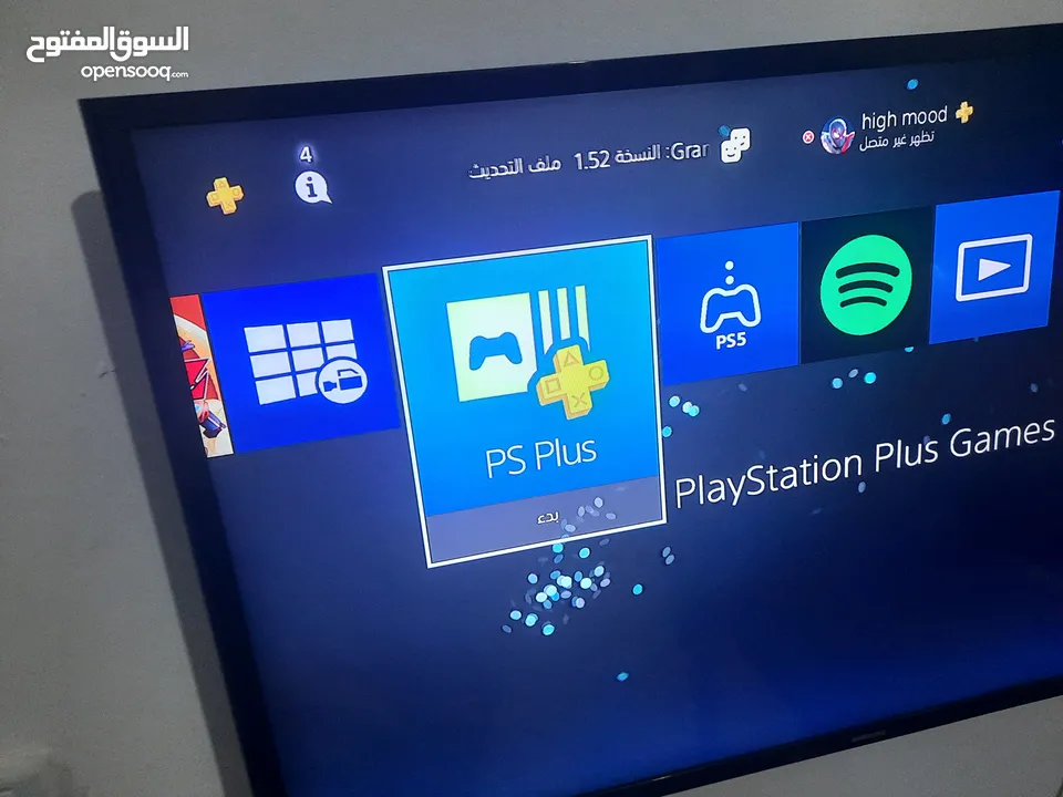 بلاستيشن 4 برو مع حساب العاب مجاني