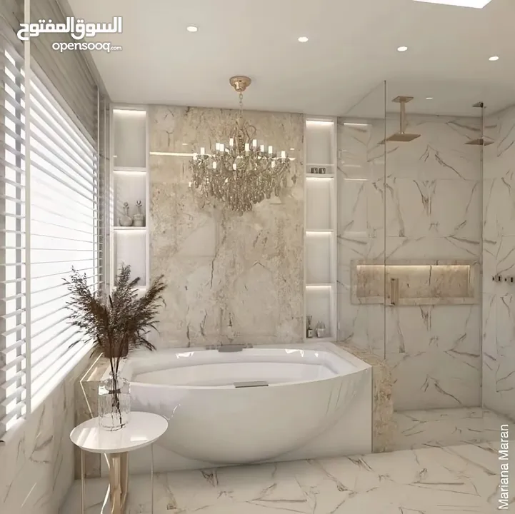 شقة مساحة 300 يمكن قسمها لشقتين 150