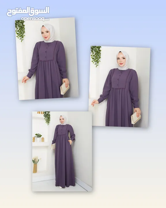 فستان تركي كريب ماركة anila moda