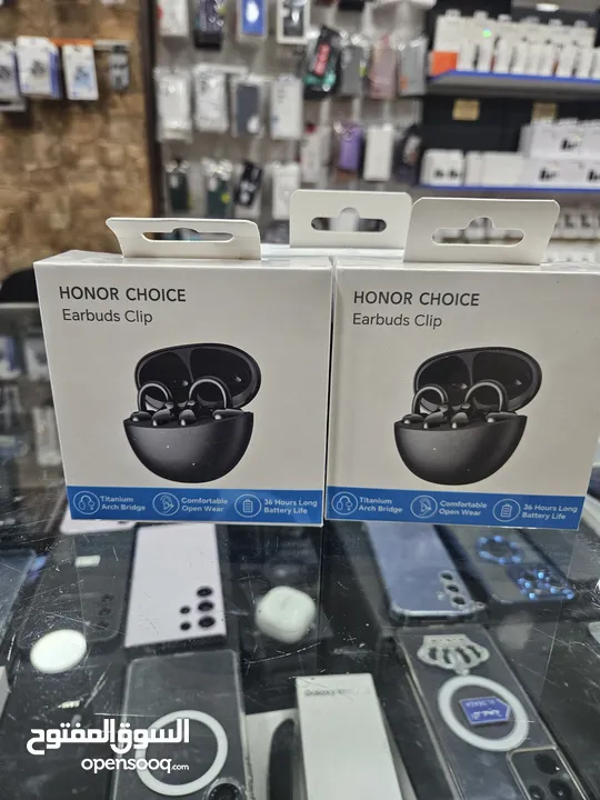 سماعة هونور ear buds clip جديد بسعر حرق