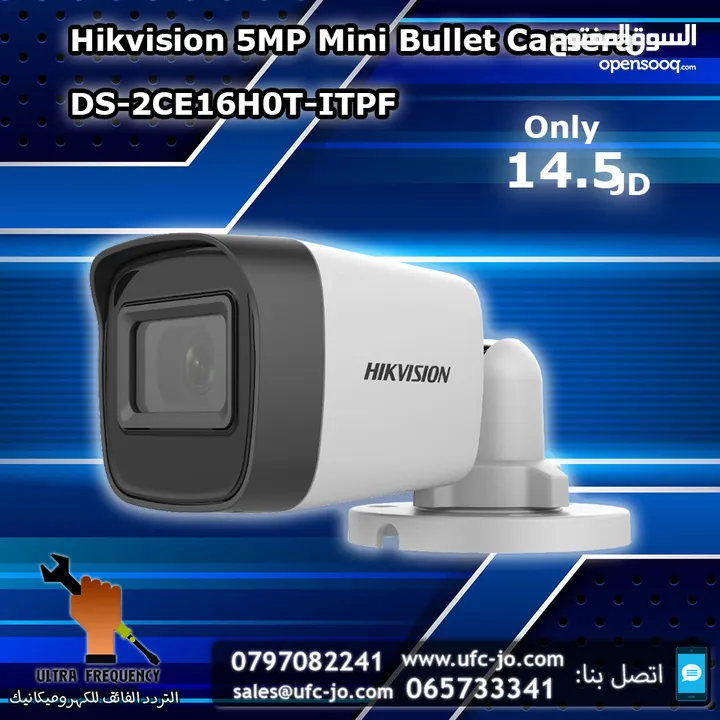 كاميرا Hikvision 5MP  خارجي موديل DS-2CE16H0T-ITPF