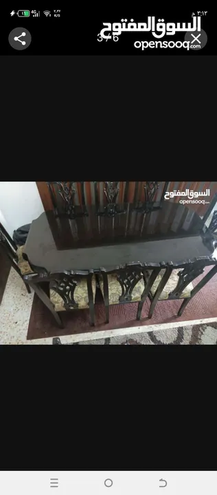 طاولة سفرة مع 8 مقاعد