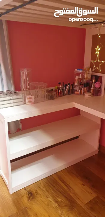 Kids Loft Bed with Large Study Desk