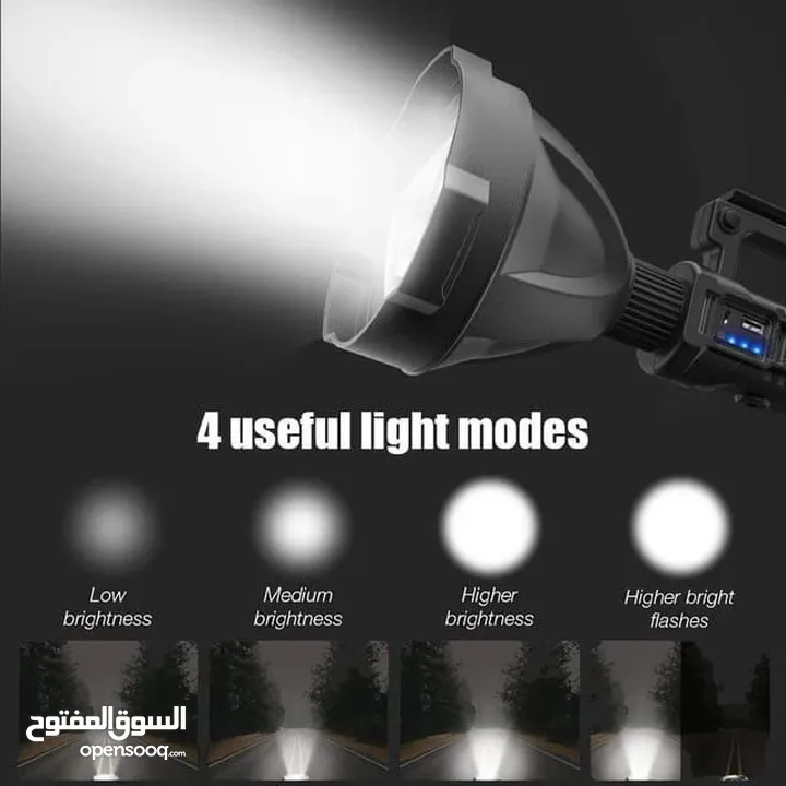 نقدم لكم الكشاف العالي التقنية بتكنولوجيا T6 شريحة الكترونية قوة الاضاءه 1000 ليمن