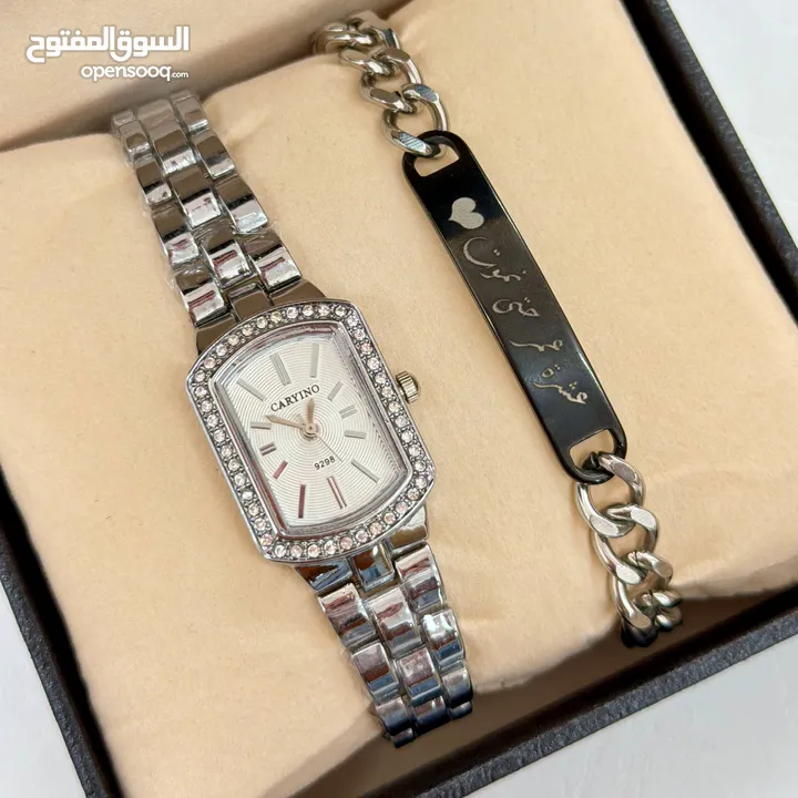 طقم ساعة واسوارة ستاتي