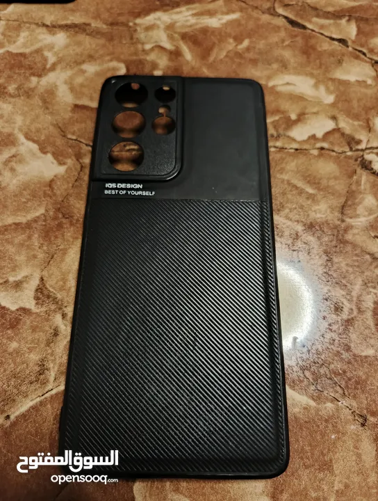 لجهاز سامسونج S21 Ultra (شاحن + كفرات)