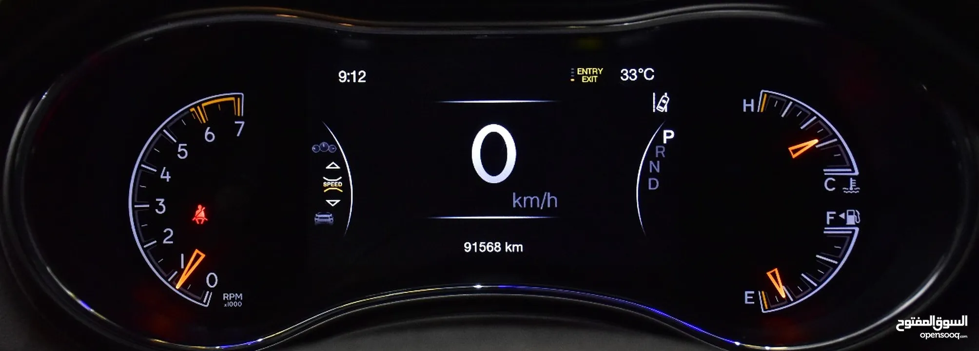 Jeep Grand Cherokee Overland 4x4 ( 2018 Model ) in Black Color GCC Specs