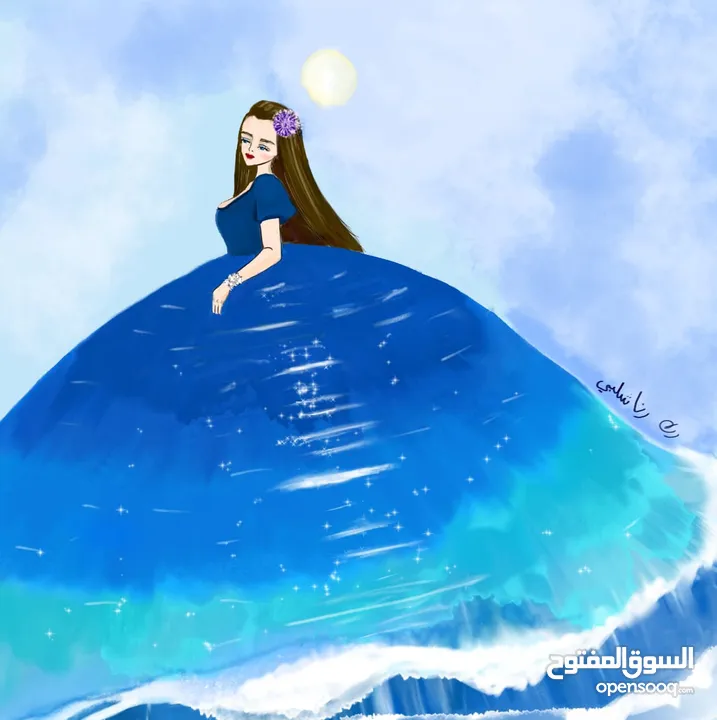 لوحات فنية مرسومة يدوي و لوحات حسب الطلب و تصاميم منشورات مواقع التواصل الاجتماعي
