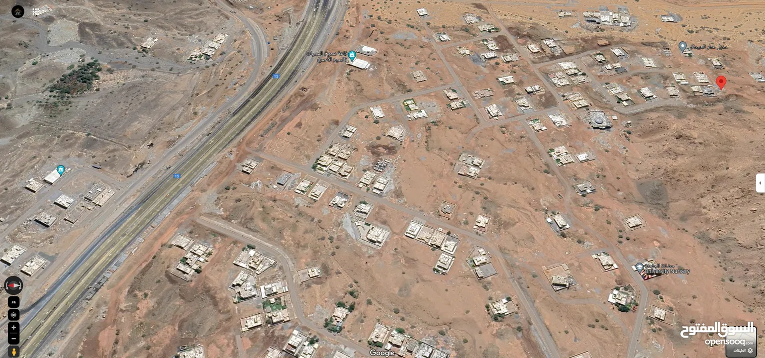 ارض سكنية في موقع مميز في ولاية بدبد - سيح الاحمر بالقرب من جسر سيح الاحمر بالقرب من جامع العليم