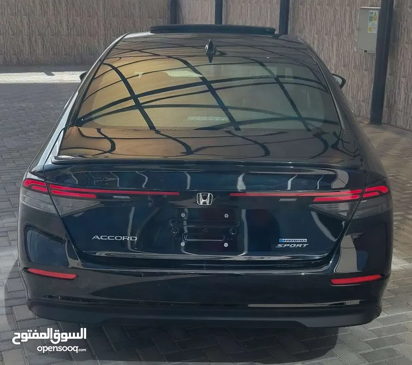 هوندا اكورد موديل 2024 لون اسود فحص كامل تصلح للاعفاءات اوالعمومي اومجمركة