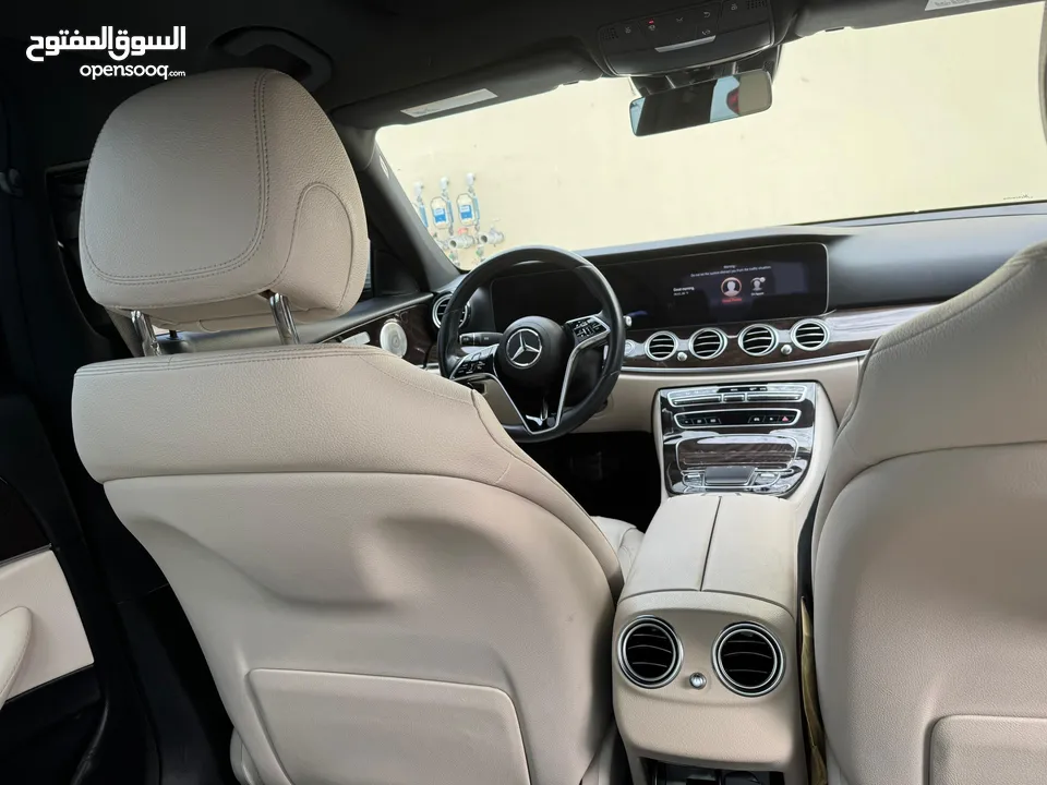 مرسيدس E350 2021 شكل الجديد نظيف جدا وبسعر رخيص داخليه مميزة بيج