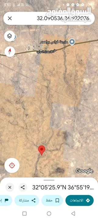 قطع اراضي للبيع (الماضونة و المفرق )