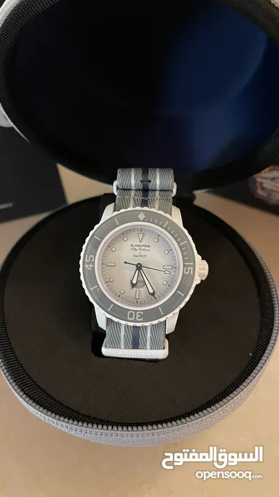 ساعة بلانك بين سواتش blancpain swatch لون نادر