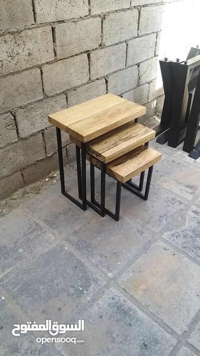 طاولة سفرة خشب طبيعي