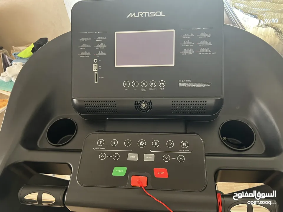 للبيع جهاز سير كهربائي (treadmill) من murtisol الجهاز شبه جديد.