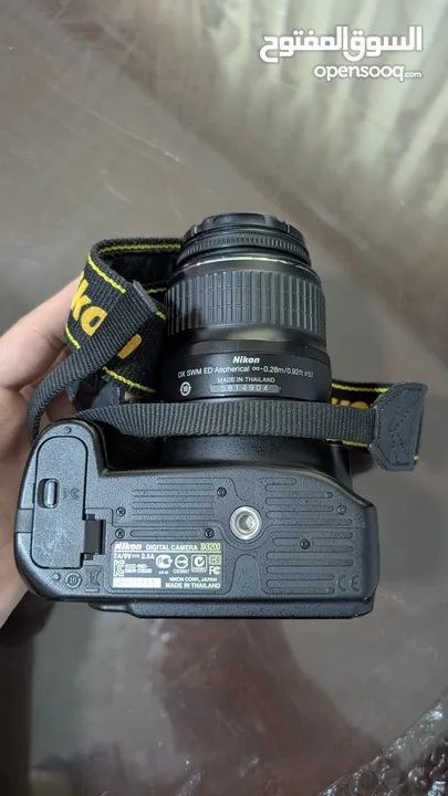 كاميرا نيكون DSLR D3200 مع عدستين 300 ميليمتر و55 ميليمتر