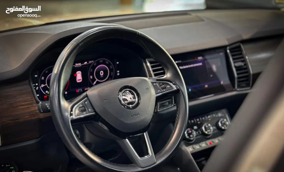 سكودا كودياك ترخيص 2019 مختم بالكامل فل الفل مع فتحة سقف بانوراما